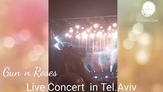 Gun n Roses Live Concert in Park Hayarkon Tel Aviv Part 1 bhengraga [upl. by Retsevlys]