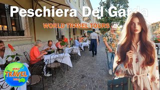 Peschiera Del GARDA ITALY 4k Walking Tour  LAKE GARDA  THE MOST BEAUTIFUL VILLAGES ON ITALY [upl. by Innavoij]