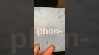 Today’s morpheme is PHON 📱 Do you know what it means etymology languagelearning [upl. by Lombard]