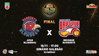 FINAL  APAB BLUMENAU X BRUSQUE KTO  CATARINENSE DE BASQUETE MASCULINO 2023 [upl. by Giulia119]