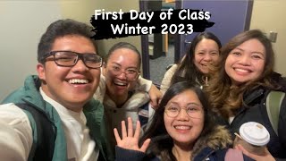 First Day of Class  SAIT  Winter 2023  Pagod agad  FILIPINO INTERNATIONAL STUDENT 🇨🇦 [upl. by Niuqaoj]