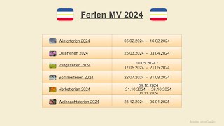 Ferien MV 2024 [upl. by Michal]