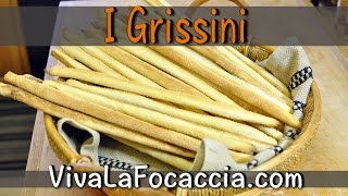 Ricetta Grissini Torinesi Stirati a Mano [upl. by Artied]