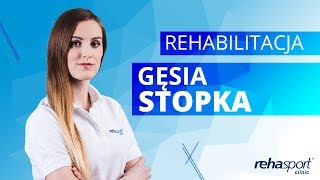 Gęsia stopka  rehabilitacja  ćwiczenia [upl. by Fattal]