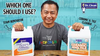 Which one should I use Dr Clean SM3007 Ceramic amp Tile Cleaner or Dr Clean SM3005 Stain Renovator [upl. by Alolomo126]