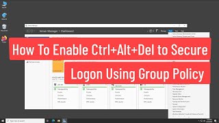 How To Enable Ctrl  Alt  Del to Secure Logon Using Group Policy in Windows 11 [upl. by Fries646]