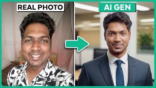 How to Create Professional LinkedIn Profile Picture with AI [upl. by Ellehcyt]