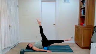 Pilates with Foam Roller and Standing Balance Exercises [upl. by Mohorva]