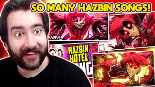 Reacting to Hazbin Hotel Songs Daddyphatsnaps Rustage FabvL TheManBeHisLa and More [upl. by Silvia362]