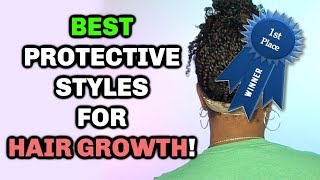 TOP 3 BEST PROTECTIVE STYLES FOR NATURAL HAIR  THAT ACTUALLY PROTECT ☕️ [upl. by Milburr]