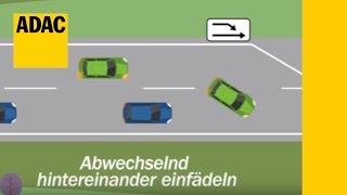 Reißverschlussverfahren  ADAC 2017 [upl. by Lishe]