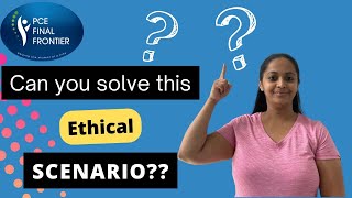 Ethical scenario  question solving [upl. by Arlena]