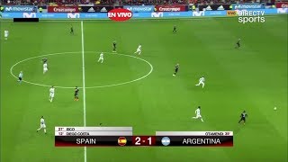 España vs Argentina 61 partido completo FULL HD 032718 [upl. by Yssor]