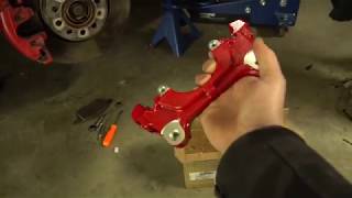 VW MK6 GTI 2011 BRAKE CALIPER CARRIER REPLACEMENT [upl. by Ahsieit]