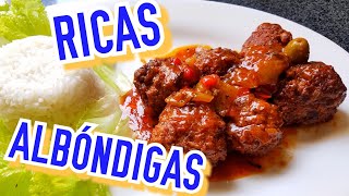 ALBÓNDIGAS DELICIOSA COMO HACER ALBÓNDIGAS JUGOSAS [upl. by Aldarcy]