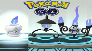 Litwick evolution into Lampent and Chandelure in Pokemon GO  Trainer Ari [upl. by Yevol]