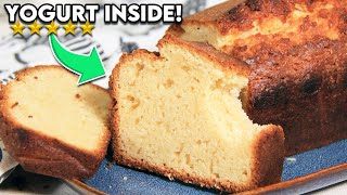 How to Make French Yogurt Cake  The Easiest Cake on YouTube [upl. by Quickel]