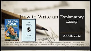 Explanatory Essay  Introduction [upl. by Gilly]