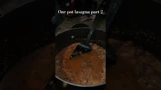 One Pot Lasagna  Part 2 foodie comfy shorts blowthisup [upl. by Nuahsal7]