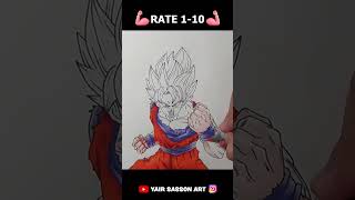 Super Saiyan Blue kaioken x100 shorts goku drawing [upl. by Leksehc]