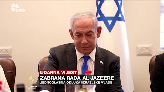 Al Jazeera zabranjena na teritoriji Izraela [upl. by Aihseyn377]