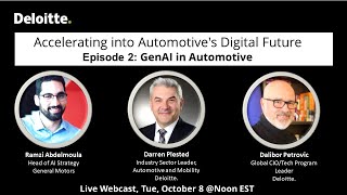 Accelerating Automotives Digital Future Ep 2 GenAI in Automotive [upl. by Currey653]