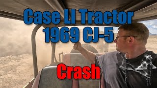 We crashed the 69 CJ5 V6 Jeep while cleaning the rare Case LI industrial Tractor [upl. by Annais]