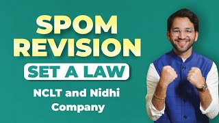 NCLT and NCLAT  Nidhi Company  SPOM Set A Law Revision CA Final by Shubham Singhal [upl. by Clayborne]