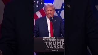 Donald Trump asks if tiny little spot Israel can get any more [upl. by Gow]