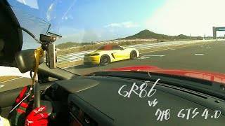 GR86 vs 718 gts 40 Boxster [upl. by Nies208]