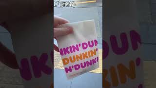 Trying DUNKIN Donuts travel donuts [upl. by Renckens]