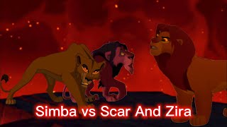 Simba vs Scar and Zira Live action Music background [upl. by Aicilegna]