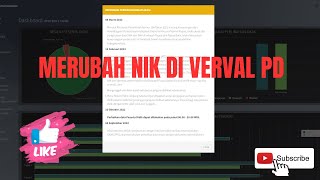 Merubah NIK di Verval Pd New 2023 [upl. by Naujd709]