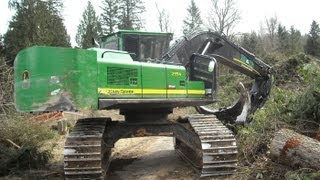 John Deere 2554 forestry excavator [upl. by Tolliver]