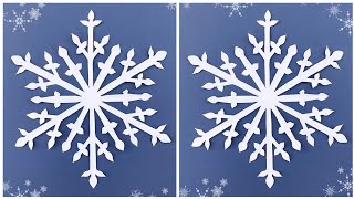 Paper snowflake  How to make snowflakes for Christmas  DIY Snowflake making out of paper [upl. by Evadne]