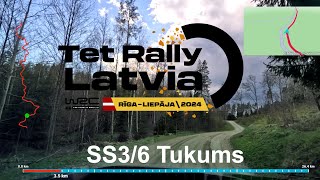 WRC Tet Rally Latvia 2024 SS36 Tukums recce onboard video long rally stage 2762km Friday [upl. by Emery]