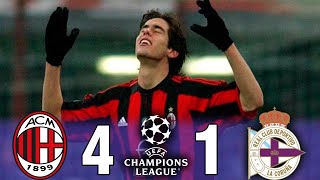 AC Milan 41 Deportivo La Coruña  20032004 UCL 14 Final 1st Leg  Highlights amp Goals [upl. by Daas]