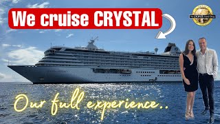 Join us as we cruise CRYSTAL CRUISES We show you the SHIP the DINING OPTIONS amp the PORTS OF CALL [upl. by Jangro]