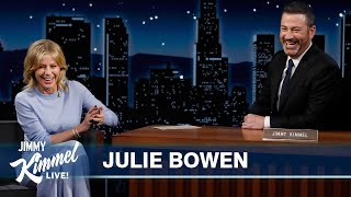 Julie Bowen on Guest Hosting Kimmel MAYBE Causing Jacob Elordi’s Break Up amp New Podcast Quitters [upl. by Vina]