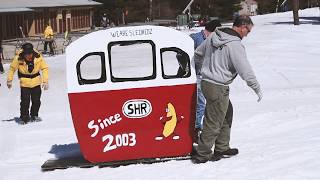 27th Annual Cardboard Sled Race at Mount Sunapee [upl. by Enelak]