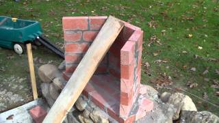 DIY  Outdoor Rumford Fireplace Fieldstone Part 8 [upl. by Ree822]