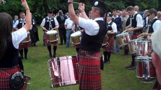 Strathclyde Police Pipe Band Drum Corps  European Championships 2010 [upl. by Iret]