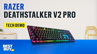 Razer DeathStalker V2 Pro Gaming Keyboard — from Best Buy [upl. by Englebert671]