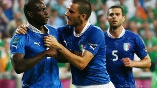 ITALIA  GERMANIA 21  EUROPEO 2012  GOAL E SHOW DI BALOTELLI  TABELLINO [upl. by Hermina410]