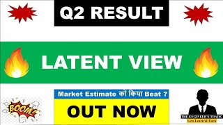 Latent View Q2 Results 2025  Latent View Results Today  Latent View Share Latest News  Latentview [upl. by Akemihs720]