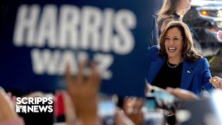 DNC opens with Kamala Harris leading Trump in new polling [upl. by Nana]