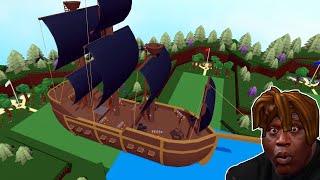 Roblox BUILD A BOAT Funny Moments MEMES PIRATE BOAT [upl. by Iaverne284]