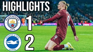 🔵 Man City vs Brighton 12 Haaland Goal and Extended Highlights ✓ premierleague 202425 [upl. by Peckham]