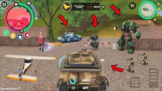 Rope Hero Vice Town  Rope Hero Fight Army Tank Monster Truck Jump on Tower  Android Gameplay HD [upl. by Arama]