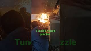 steel plant ccm tundish nozzle punchar short video  Like subscribe [upl. by Howlend665]